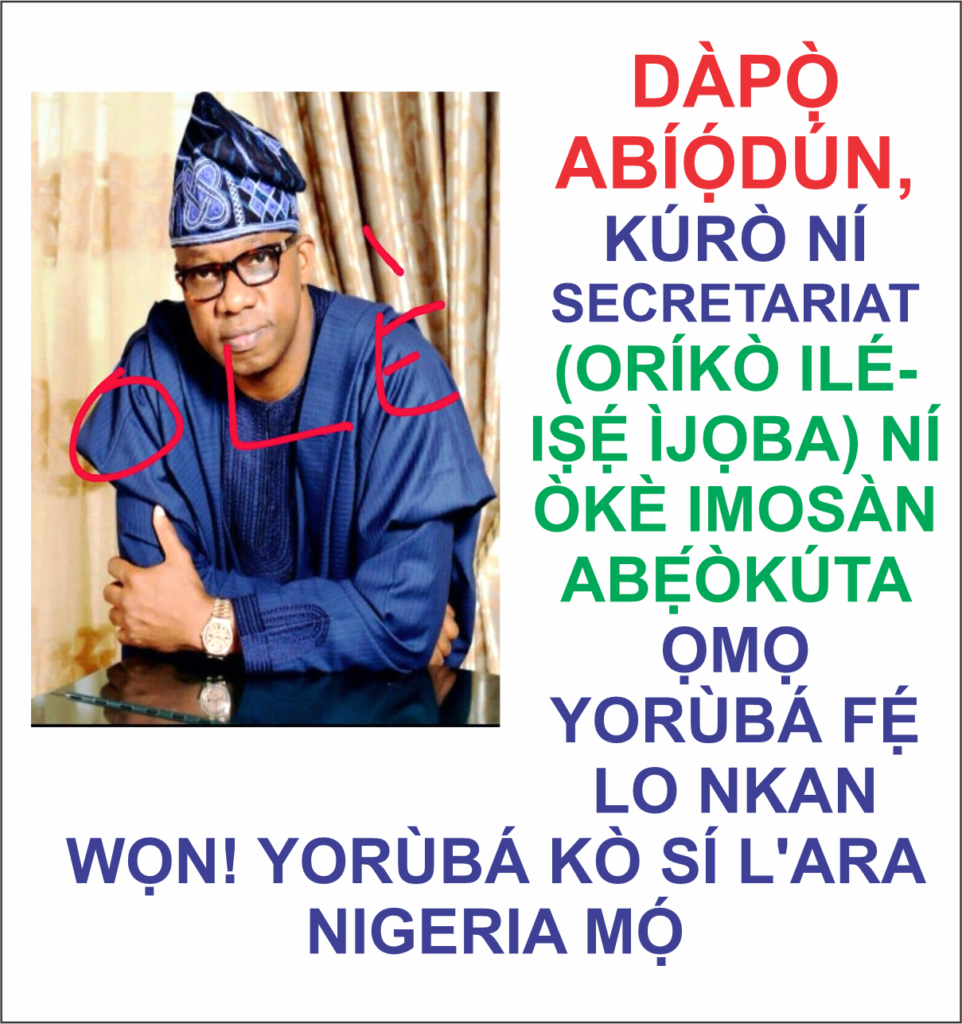 The Democratic Republic of the Yoruba Official Information Portal