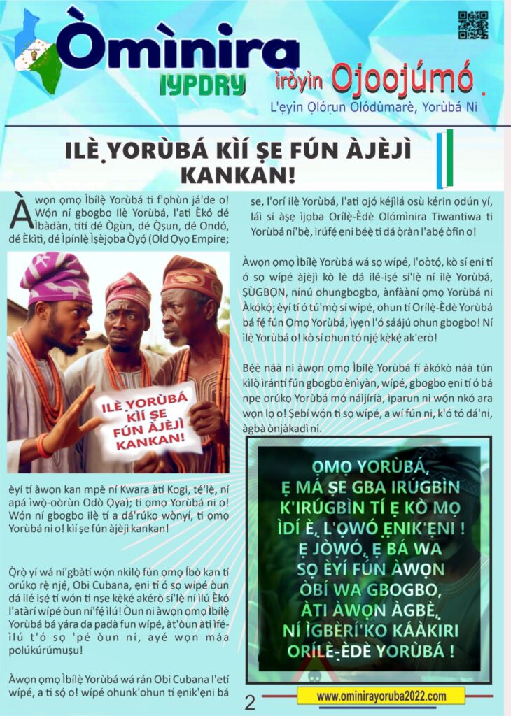 The Democratic Republic of the Yoruba Official Information Portal