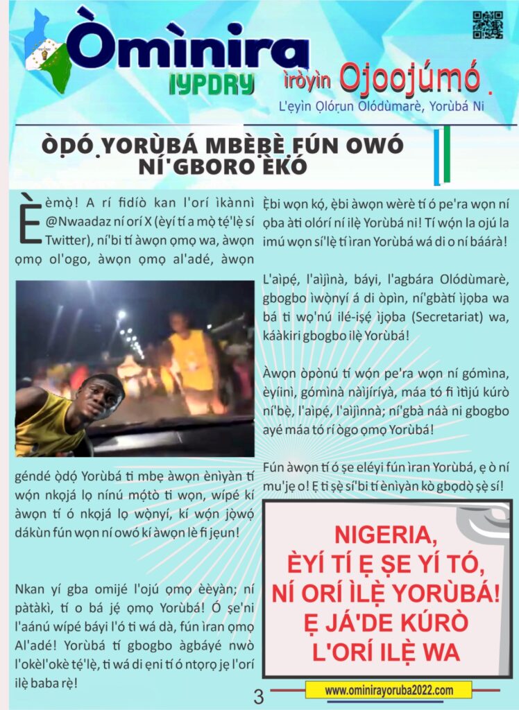 Democratic republic of the Yoruba ominira new update | Yoruba Nation | Newest Nation in Africa, World