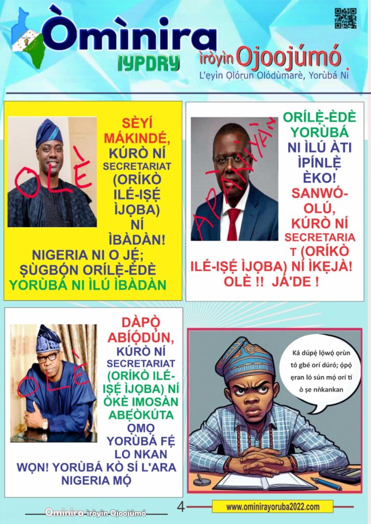 The Democratic Republic of the Yoruba Official Information Portal - Seyi makinde, Dàpọ̀ Abíọ́dún, sanwo olu, oyebanji, Abdulrazaq