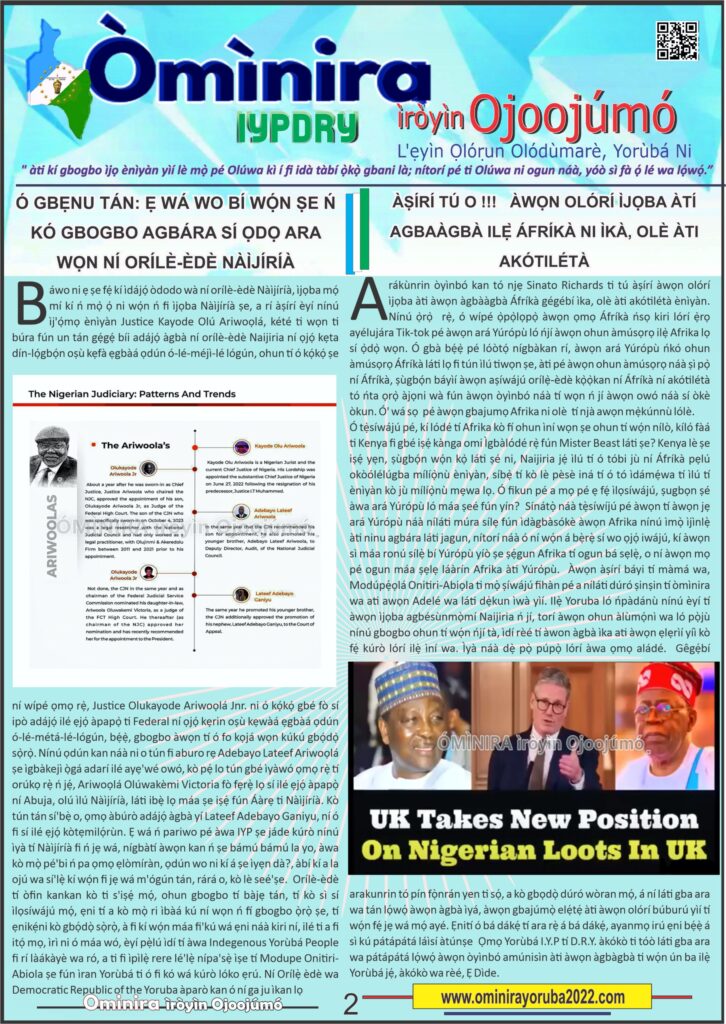 The Democratic Republic of the Yoruba Official Information Portal