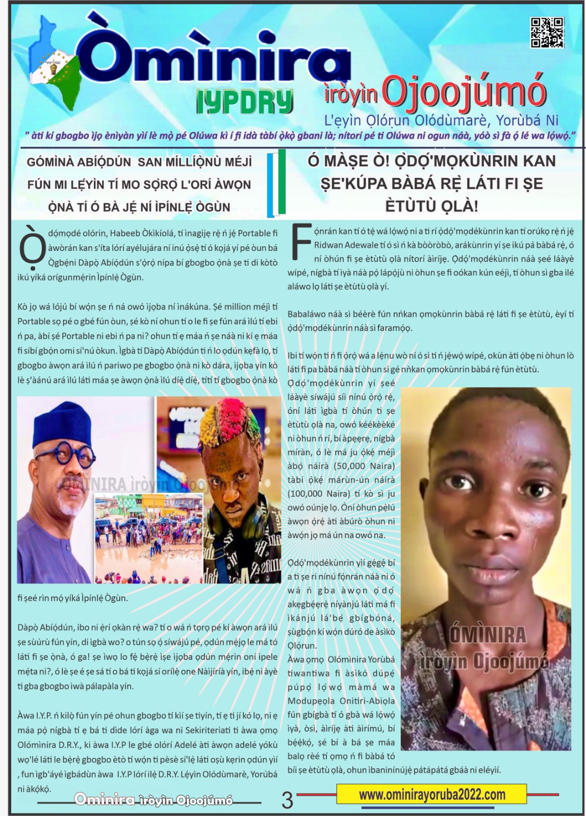 Ominira yoruba daily news | the newest nation in the world 2024