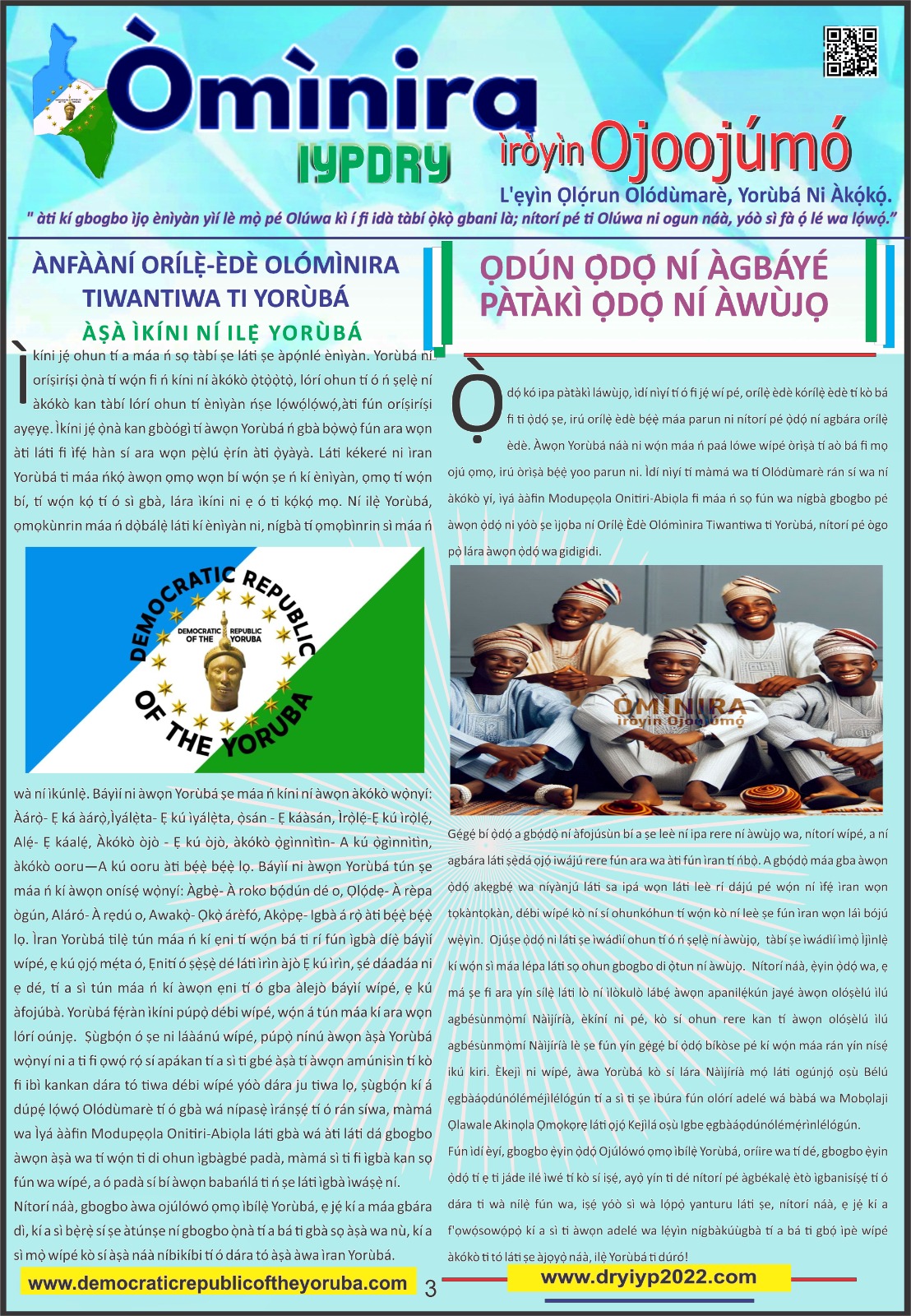 Democratic republic of the Yoruba ominira new update | Yoruba Nation | Newest Nation in Africa, Youngest country in the World 2024