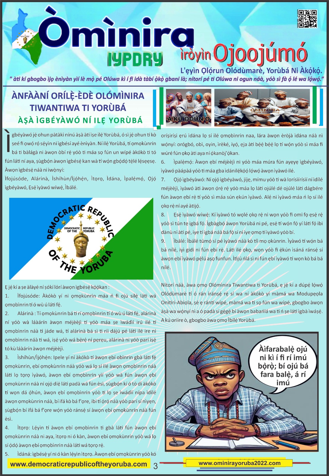 Democratic republic of the Yoruba ominira new update | Yoruba Nation | Newest Nation in Africa, World