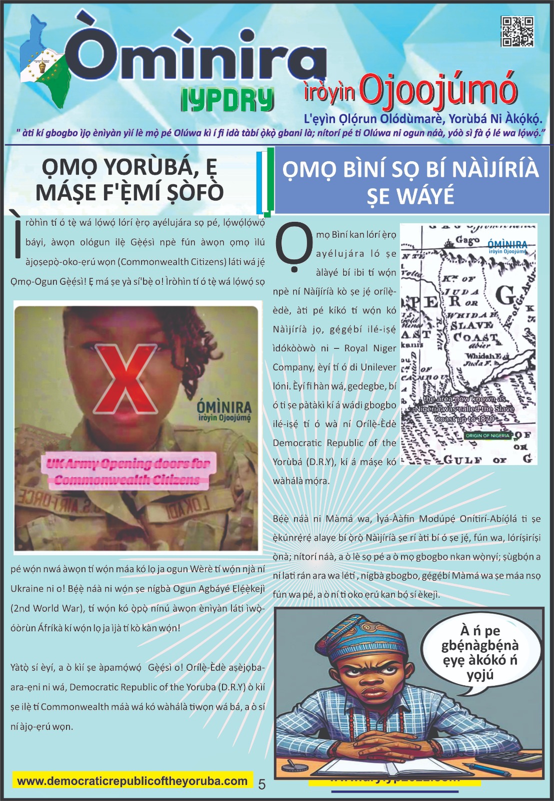 Democratic republic of the Yoruba ominira new update | Yoruba Nation | Newest Nation in Africa, Youngest country in the World 2024