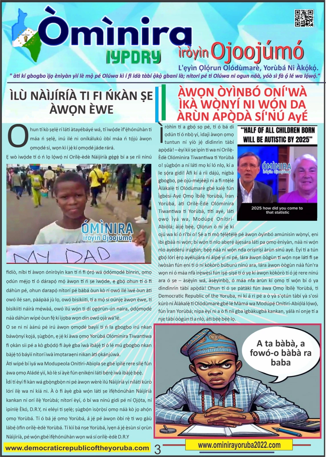 Democratic republic of the Yoruba ominira new update | Yoruba Nation | Newest Nation in Africa, World