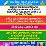 ÀǸFÀÀNÍ ORÍLẸ̀-ÈDÈ OLÓMÌNIRA TIWANTIWA TÍ YORÙBÁ: ỌMỌ ÌBÍLẸ̀ YORÙBÁ