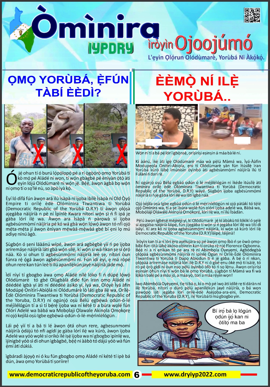 Democratic Republic of the Yorùbá latest news updates