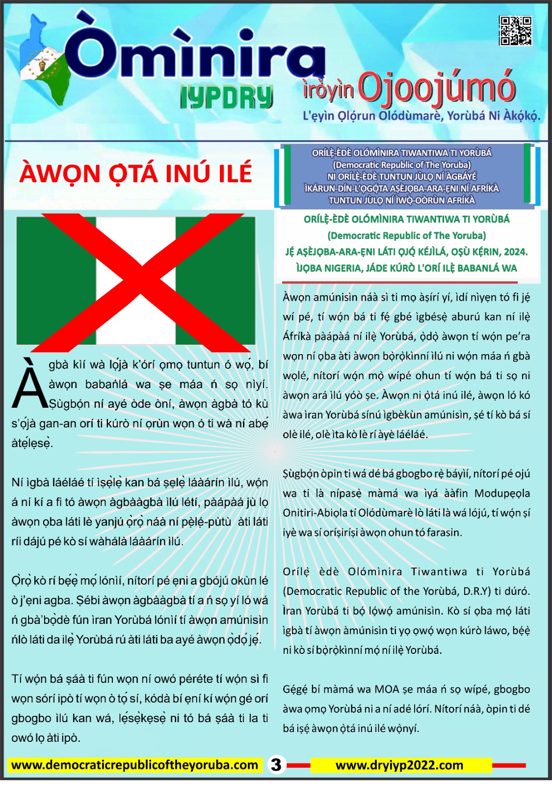 The Democratic Republic of the Yoruba Official Information Portal