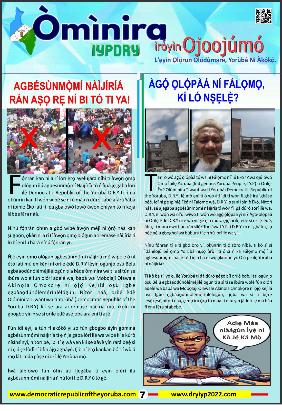 Ominira yoruba daily news | the newest nation in the world 2024