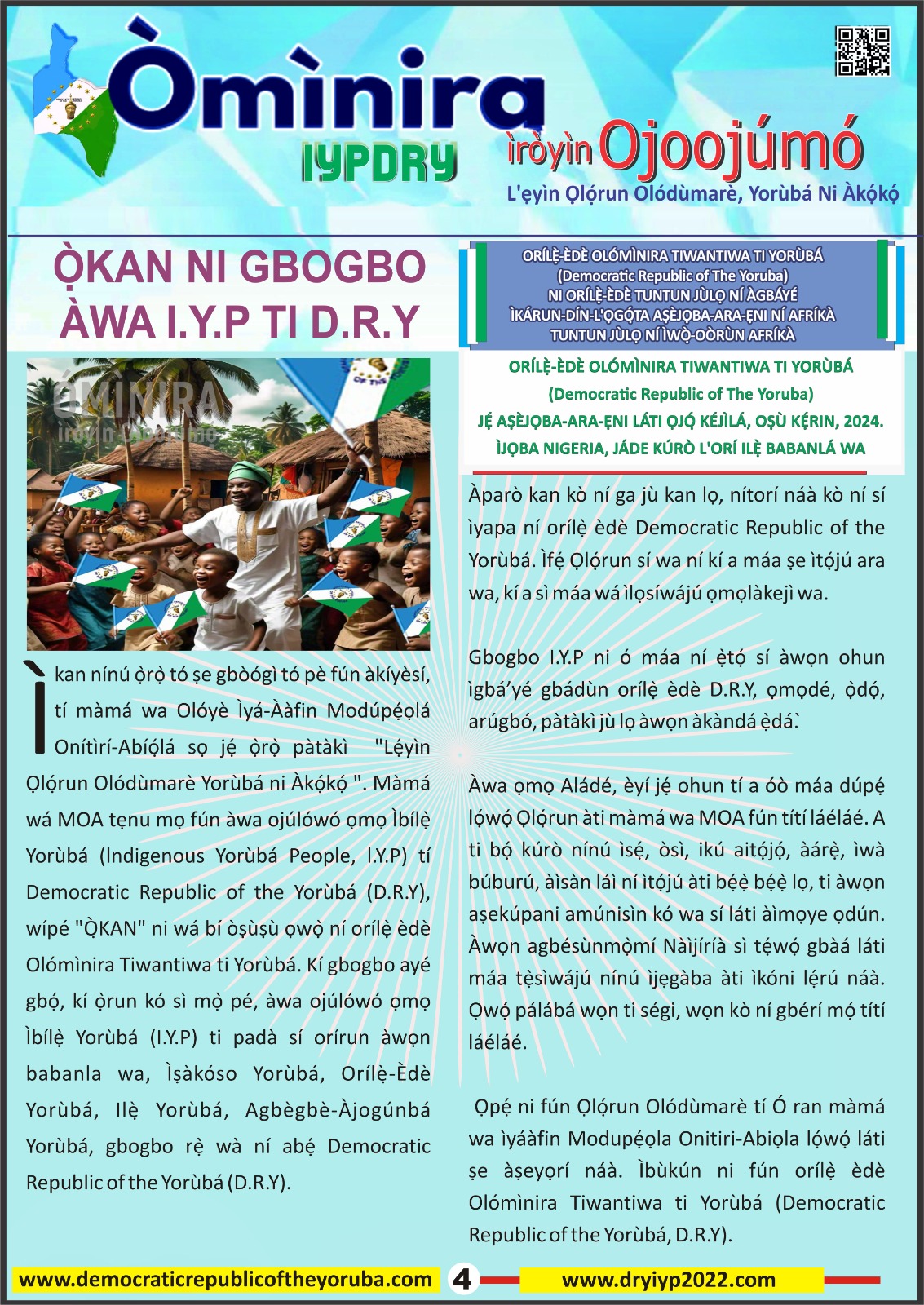 Democratic Republic of the Yorùbá latest news updates