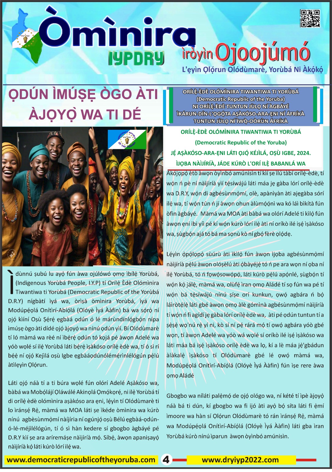 The Democratic Republic of the Yoruba Official Information Portal